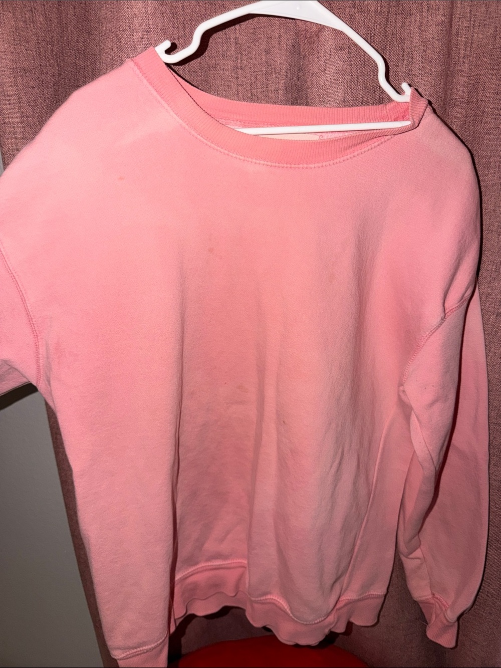 Classic Pink Crewneck Sweatshirt - Women